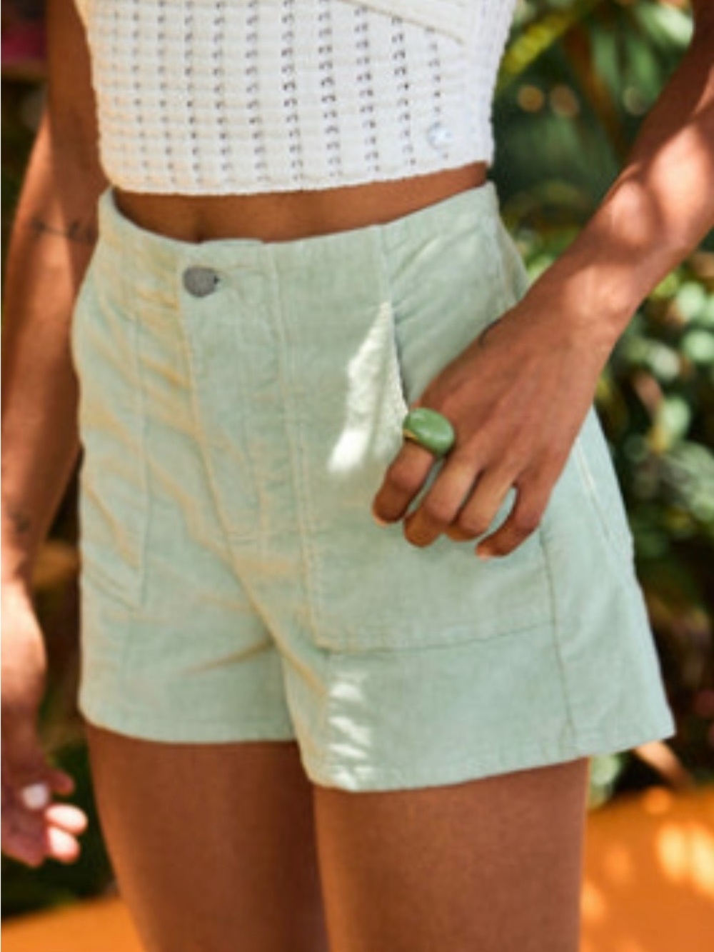 Roxy Sessions Shorts Size 26. Laurel Green